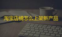 淘宝店铺怎么上架新产品（淘宝商品的上架流程）